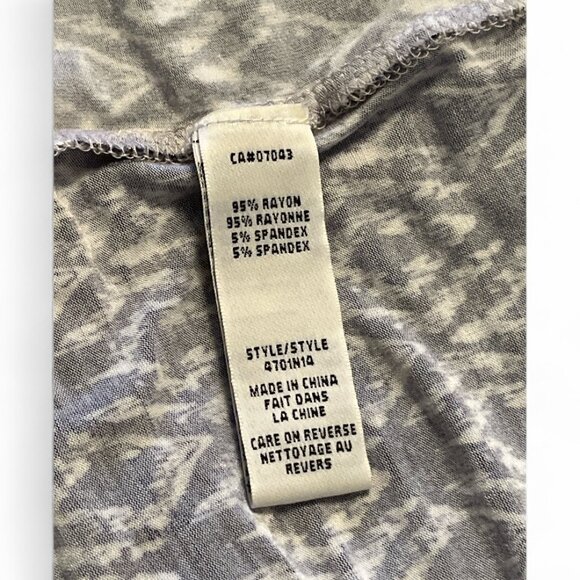 MAX STUDIO Maxi Skirt Size Medium Blue White Stretchy Vacation Holiday **READ - Picture 9 of 10